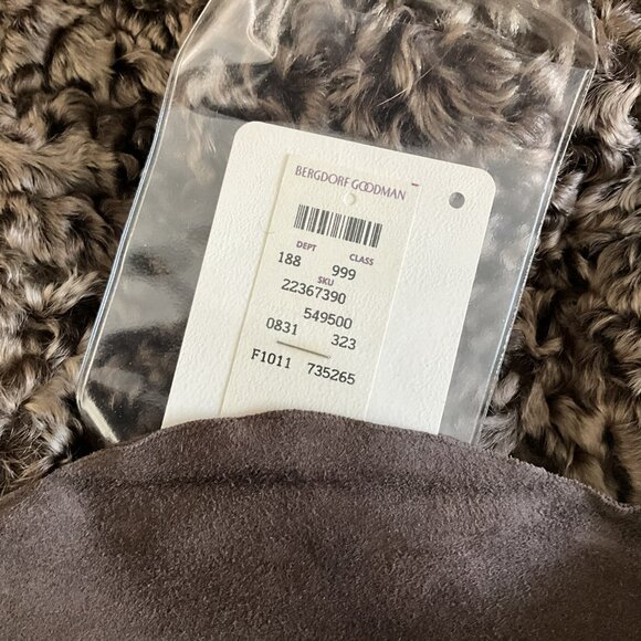 Giuliana Teso Reversible Persian Lamb Fur & Leather Coat Bergdorf Goodman IT42 - Picture 8 of 8